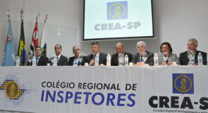 Presidente do Crea-SP, Eng. Vinicius Marchese Marinelli, durante abertura do evento